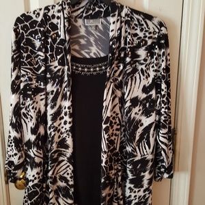 JM Collection Blouse with built-in shell